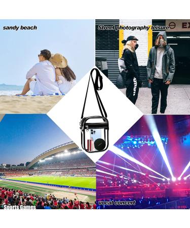 Armiwiin Small Clear Crossbody Stadium Bag for Women - Stadium Approved Clear Purse for Sports Events - Buy Online on GoSupps.com