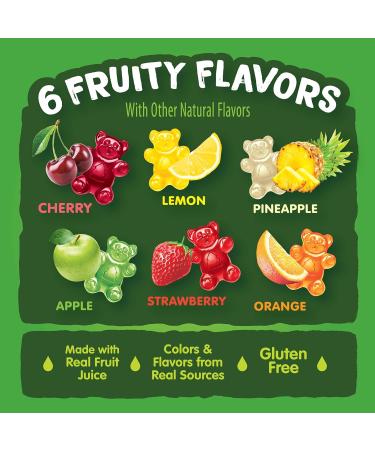 Delicious Black Forest Gummy Bears - Fruit Flavor Made with Real Juice 10 oz | International Shipping Available - Buy Online on GoSupps.com