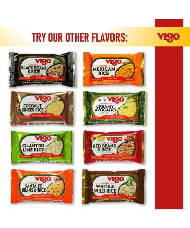 Vigo Cilantro Lime Rice - Fresh & Zesty, Low Fat 8oz (Pack of 12) - Buy Online on GoSupps.com