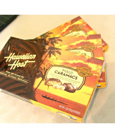 Hawaiian Host Value Pack Macadamia Nuts Maui Caramacs 3 Boxes - Buy Online on GoSupps.com