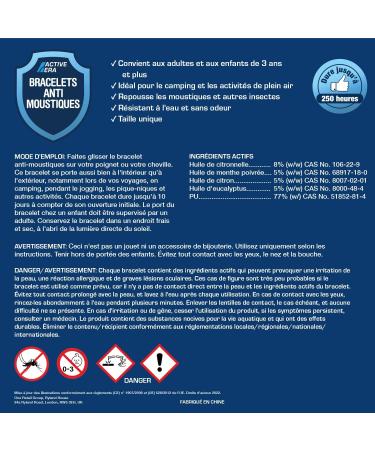 Active Era Mosquito Protection Bracelet - 12 Pack | Natural Waterproof DEET-Free Defense for Kids & Adults - 10 Days Protection for Outdoor & Camping - Buy Online on GoSupps.com