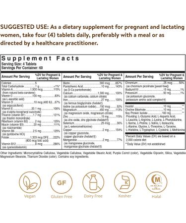 Solgar Prenatal Nutrients Multivitamin & Mineral - 240 Tablets for Optimal Pregnancy Health - Buy Online on GoSupps.com