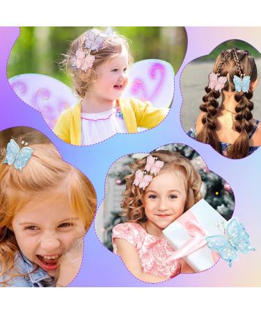 Girls Hair Clips Cute Butterfly Hair Clips Non-Slip Girls Hair Accessories Kids Barrettes - Buy Online on GoSupps.com