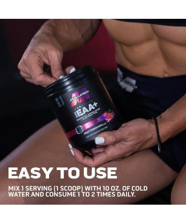 MuscleTech Platinum 100% EAA+ | Essential Amino Acids Supplement | Muscle Strength Builder | Fruit Punch Flavor | 30 Servings | International Shipping Available - Buy Online on GoSupps.com