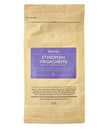 Booths Ethiopian Yirgacheffe Roast Coffee Beans 227g