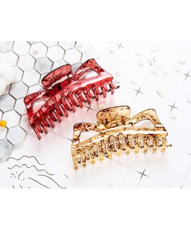 Prettyou 5.5 Large Crystal Plastic Hair Clips - Pack of 2 | Hair Claw Accessories for Women - Buy Online on GoSupps.com