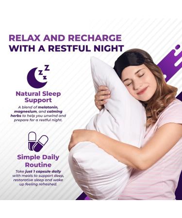 Sleep Support with Ashwagandha Magnesium Melatonin L-Theanine Valerian Chamomile Natural Sleep Aid* for Restful Sleep* Relaxation* & Restoration* Made in The USA 150 count (pack of 1) - Buy Online on GoSupps.com