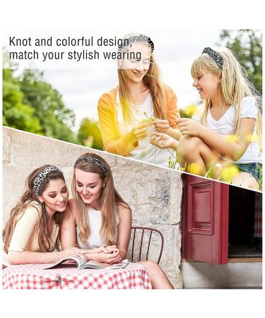 Allucho 12 Pack Knotted Headbands for Women - Stylish Leopard Print & Wide Turban Hair Accessories - Buy Online on GoSupps.com