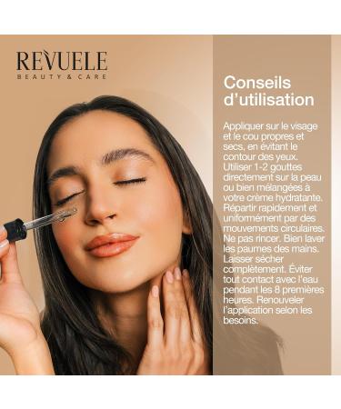REVUELE Self Tan Face Drops Medium to Dark Gouttes Auto-Bronzantes Visage Gradual S rum Illuminateur pour un Teint Dor Intense et Naturel Effet Glow Hydratant et Sans Traces 30 ml - Buy Online on GoSupps.com