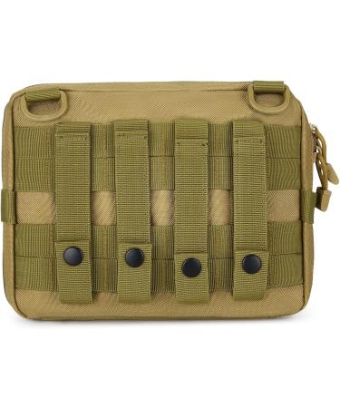 HuntVP Tactical Empty First Aid Bag | Waterproof Molle Pouch with Red Cross Patch | Emergency Kit for Camping & Outdoor | Type 3 Brown - International Shipping Available - Buy Online on GoSupps.com