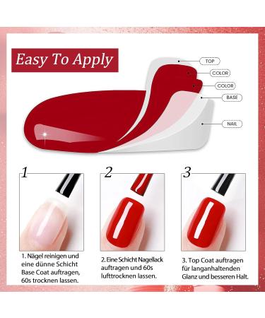  MrCuvaryas cherry red nail polish with creamy finish shiny long lasting non toxic water based nail polish no UV lamp natural nail polish for women manicure diy 10ml (cherry red) - Buy Online on GoSupps.com