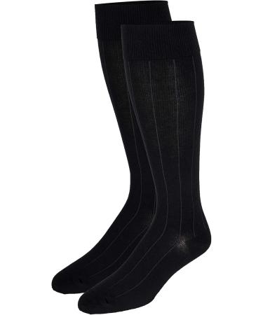 Touch Men's Dress Socks - Graduated Compression Knee High Business Casual Wear Muscle Support Recovery Black Large (15-20 mmHg) - International Shipping Available - Buy Online on GoSupps.com