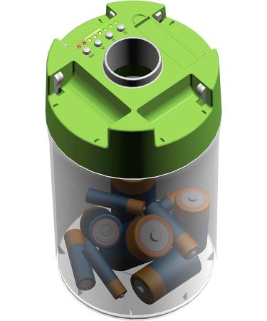Eco Battery Bin | Test & Recycle AAA AA C D Batteries | Sustainable Solution for Eco-Friendly Living - Buy Online on GoSupps.com