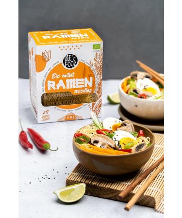 Organic Gluten-Free Ramen Noodles - Vegan Low-Calorie Fat-Free Soy-Free Water-Soluble (280g 2-Pack) - Healthy Diet Food - Buy Online on GoSupps.com