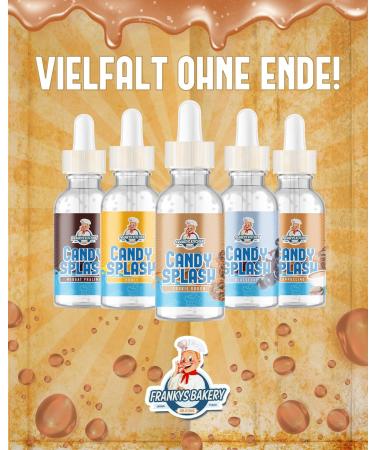 Frankys Bakery Candy Splash Flavor Drops 50ml - Cookie Dough | Calorie-Free Flavor Enhancer | Delicious Aroma | 1 Pack - Buy Online on GoSupps.com