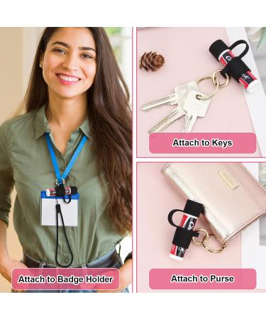 Desing Wish Silicone Lip Balm Holder with Silicone Zipper Pouch Portable Lip Balm Keychain Sleeve - Silicone Storage Bag for Lip Balms/Small Cosmetics/Earphones/Keys - Black Lip Balm Holder & LIp Balm Holder & Bag Black - Buy Online on GoSupps.com