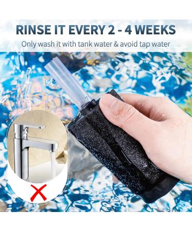 Pawfly Organic Sponge Filter - Quiet Foam Filter for Small Aquariums Betta Shrimp & Fish (Up to 80L) | Perfect for 40-80L Ponds - Buy Online on GoSupps.com