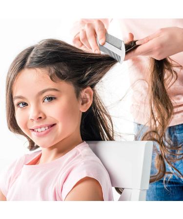Silver Stainless Steel Wallet Comb Set - Dual Action Hair Styling and Cutting Comb (2 Pieces) - Buy Online on GoSupps.com