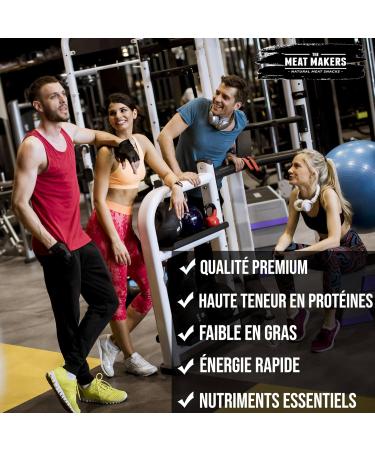 THE MEAT MAKERS Original Beef Jerky Sport (9x40g) Dried meat snack for humans. High protein content. - Buy Online on GoSupps.com