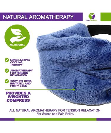 Soft Blackout Cooling Eye Compress: Natural Aromatherapy for Stress Relief - Wearable Tension Migraine & Headache Relief - Long Lasting Cooling Therapy - Buy Online on GoSupps.com