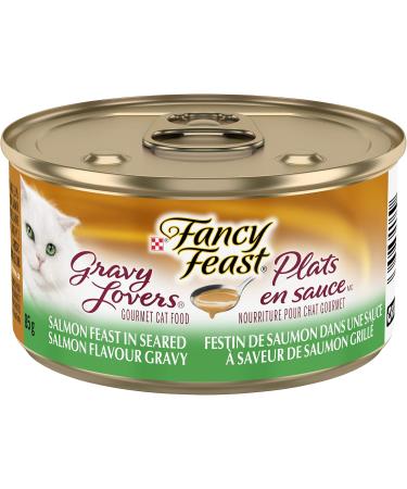 Fancy Feast Gravy Lovers Salmon + Variety Pack Wet Cat Food (24 Cans) Cat Food + Cat Food (24 Pack) - Buy Online on GoSupps.com