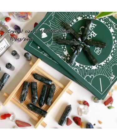 MAIBAOTA Black Labradorite Healing Crystals Gifts Wands Hexagonal Pointed Gemstones Set Bulk for Women Beginner Chakra Stones Nature Reiki Spiritual Energy Balancing Protection Crystal 10pcs - Buy Online on GoSupps.com