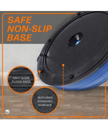 URBNFit Half Balance Ball - Core Stability & Full Body Workout Trainer - Blue | Resistance Bands & Exercise Guide Included - Buy Online on GoSupps.com