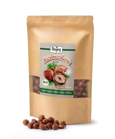 Buy Biojoy ORGANIC Hazelnuts (1 kg) - Whole Unsalted & Additive-Free Raw Hazelnut Kernels for Healthy Snacking | International Shipping Available - Buy Online on GoSupps.com