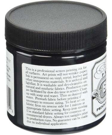 Jacquard Professional Screen Print Ink 4oz Black (117) | Water-Soluble - Buy Online on GoSupps.com