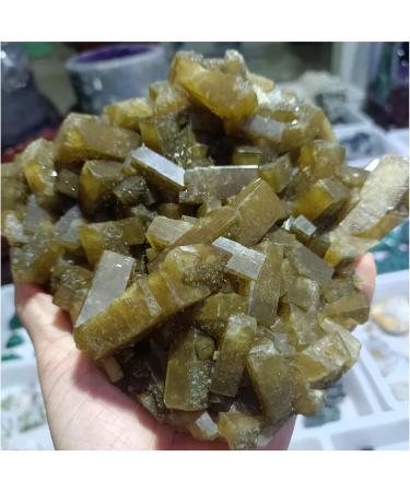 Natural Crystal Rough Crystal Cluster Natural Yellow Heavy Crystal Ore Quartz Crystal Specimen Collection (Size : 500-600g) - Buy Online on GoSupps.com