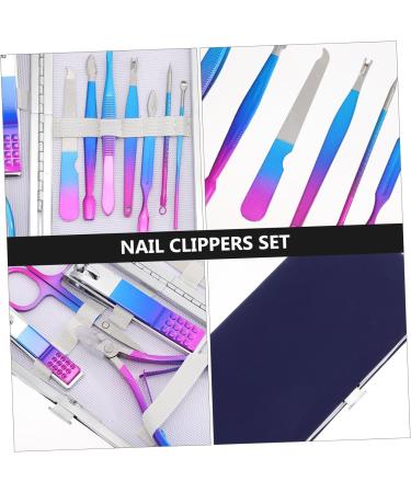 FRCOLOR 1 Set Nail set Metal Manicure Kit Eyebrow Remover Nail Scissors Grooming Kit Manicure Grooming Tool Pedicure Care Tools Stainless steel travel nail polish dead skin pliers - Buy Online on GoSupps.com