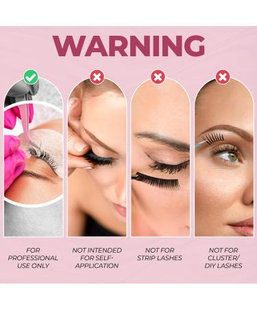 Buy Extra Strong Waterproof Eyelash Extension Glue - Fast Drying Low Fume & 7+ Weeks Retention (5ML - Buy Online on GoSupps.com