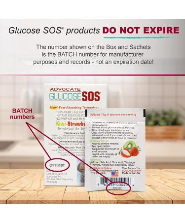 Glucose SOS Green Apple Crisp Powder Packets - Fast-Absorption Support for Low Blood Sugar - 12 Packets, 0.52oz Each - Buy Online on GoSupps.com