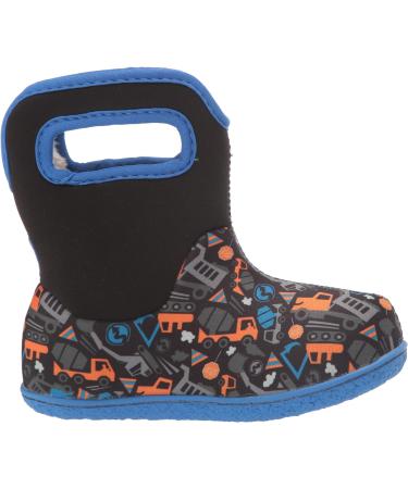 Bogs Baby Wellington Boots Plum Flower Stripe 71565 | Size UK 3-8, 9 (Child) | Construction Black Multi - Buy Online on GoSupps.com