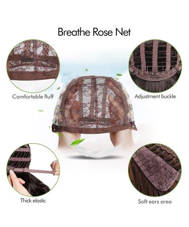 70s Brown Highlight Disco Wig - Farrah Fawcett Vintage Synthetic Wig for Women - Cosplay Costume Hair - Buy Online on GoSupps.com