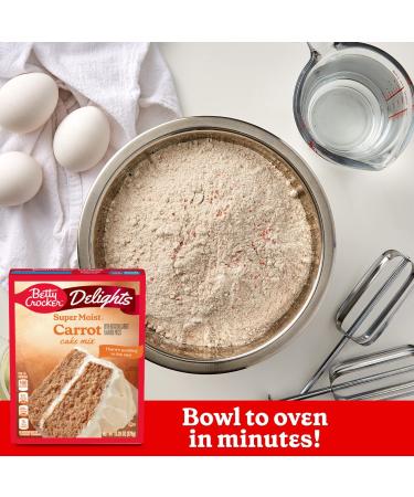 Betty Crocker Delights Super Moist Carrot Cake Mix 376g | Bowl to Oven in Minutes | Pack of 2 - Buy Online on GoSupps.com