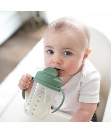 Dr. Brown's Milestones Baby's First Straw Cup Sippy Cup 2 Pack - Coral & Olive Green 9oz BPA Free - Buy Online on GoSupps.com