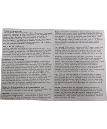 Harmony Fishing Company Chatterbait Kit with Z-Man 3/8oz Chatterbait and Razor ShadZ - Green Pumpkin | How to Fish Guide Included - Buy Online on GoSupps.com