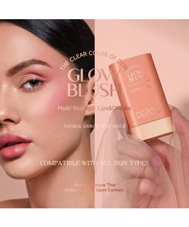 Cream Makeup Blushess - Blushes Stick Cream for Cheeks and Lips Rotating Design Makeup Blushes Stick Waterproof Long Lasting Cheek Tint For Women Girls Mature Skin Pochy 01 - Buy Online on GoSupps.com