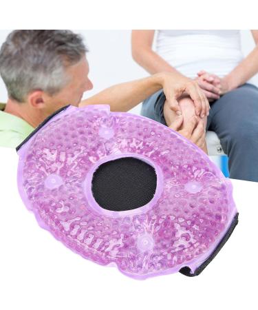 Knee Ice Packs for Pain Relief - Hot & Cold Therapy Wrap with Plush Backing - Reusable Gel Beads Ice Packs for Knee - Purple - Buy Online on GoSupps.com