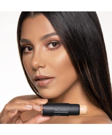 Palladio BUILD + BLEND Foundation Stick Contour | Professional Makeup 0.25oz (Natural Beige) - Buy Online on GoSupps.com