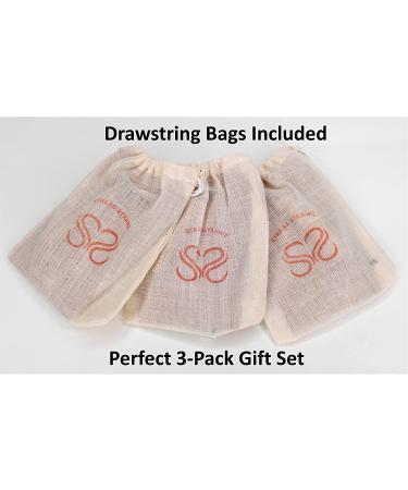 3-Pack Stress Straws: Mindful Breathing Necklace Set for Anxiety Relief and Deep Breathing Exercises - Yoga Jewelry for Meditation - Buy Online on GoSupps.com