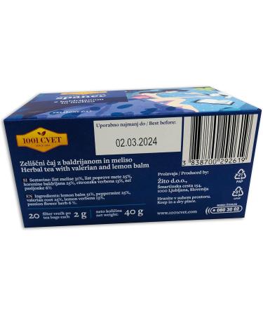  UPSY Alpine Mountains Herbal Tea - 4 packs of 20 sachets (80 tea bags) - Buy Online on GoSupps.com