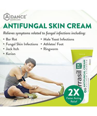 Terrasil Max Strength Antifungal Skin Cream 2X Power Clotrimazole for Jock Itch, Male Yeast, Ringworm - 50gm Tube - Buy Online on GoSupps.com