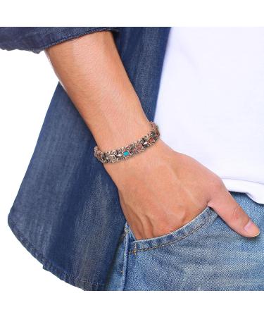 Shop 99% Pure Copper Bracelets for Men & Women | Adjustable Turquoise Healthy Jewelry Gift - Buy Online on GoSupps.com