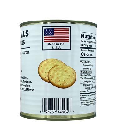 Future Essentials Sailor Pilot Bread Crackers | 100% Natural ingredients | Non GMO | Long Term Storage Shelf Stable | Emergency Survival Food Supply, Camping & Backpacking (#2.5 size) 1 Can 9.9 Ounce (Pack of 1)