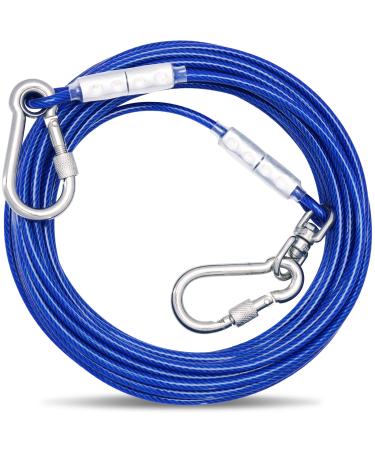 Tie-Out Leashes for Dogs 3/6/9/15m Dog Leash for the Yard Yard Leash Leashes for Dogs (Blue 15M 15m Blue