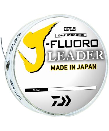 Daiwa J-Fluoro Fluorocarbon Leader 100YD Spool 50 lb/50 yds
