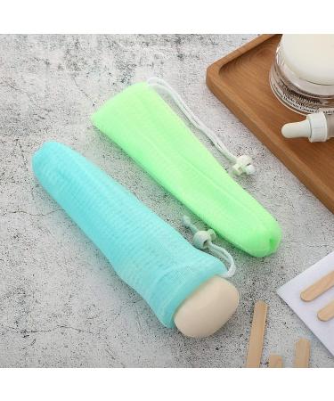 Exfoliating Mesh Soap Pouch - Bubble Foam Net for Body & Facial Cleaning | Random Colors - Pack of 10 - Buy Online on GoSupps.com