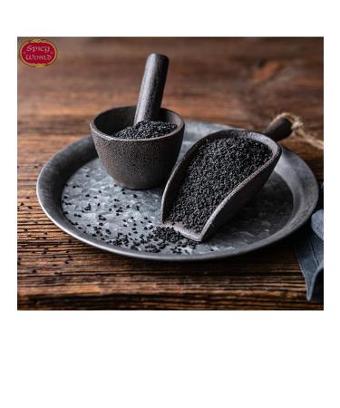 Spicy World Kalonji Seeds 7 oz - Whole Black Seed Nigella Sativa - Resealable Bag - Black Cumin - Premium Quality - 7 Ounce (Pack of 1) - Buy Online on GoSupps.com